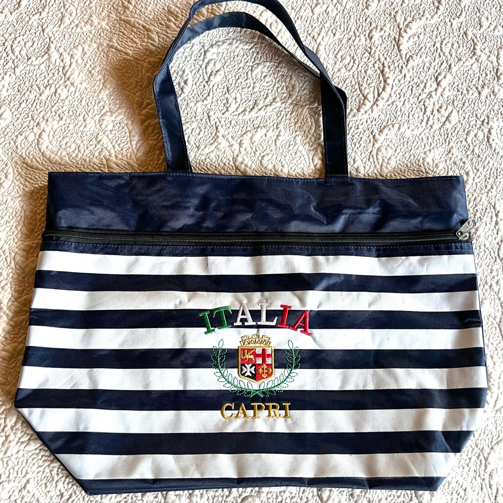 NEW! Large Italia Capri Tote Bag